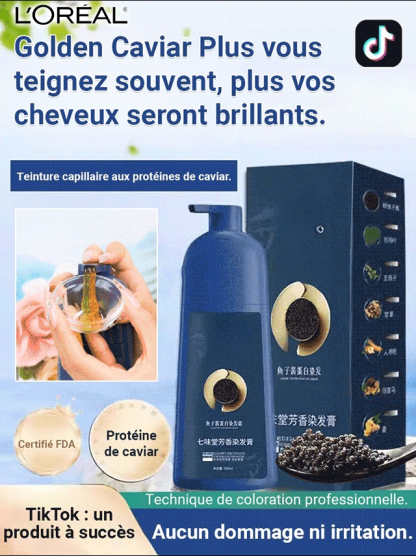 Coloration capillaire protéinée au caviar Zhi Huashi