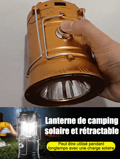 Lampe solaire multifonction étanche