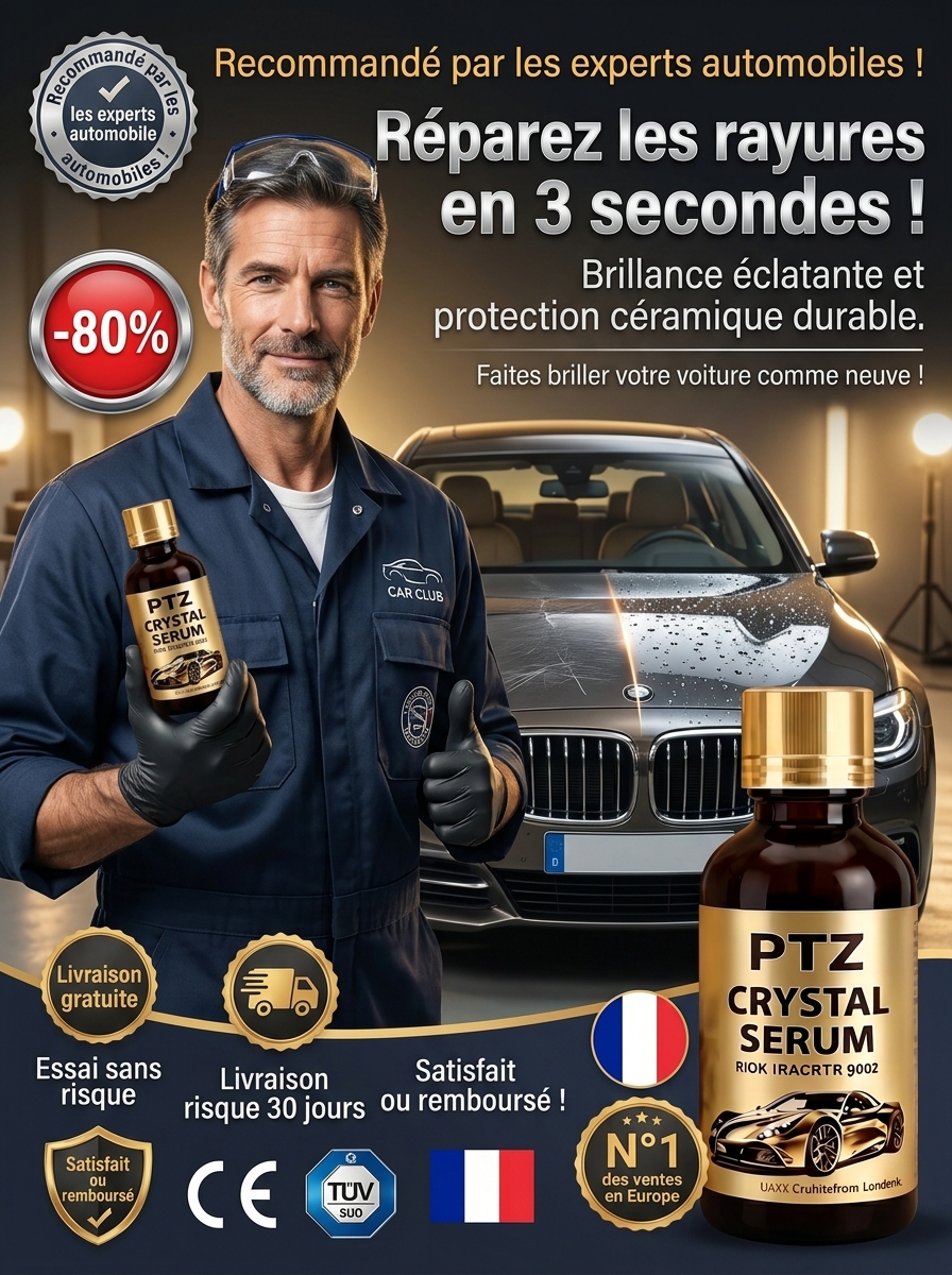 Liquide d'entretien et de brillance pour les rayures sur la carrosserie