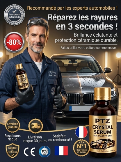 Liquide d'entretien et de brillance pour les rayures sur la carrosserie