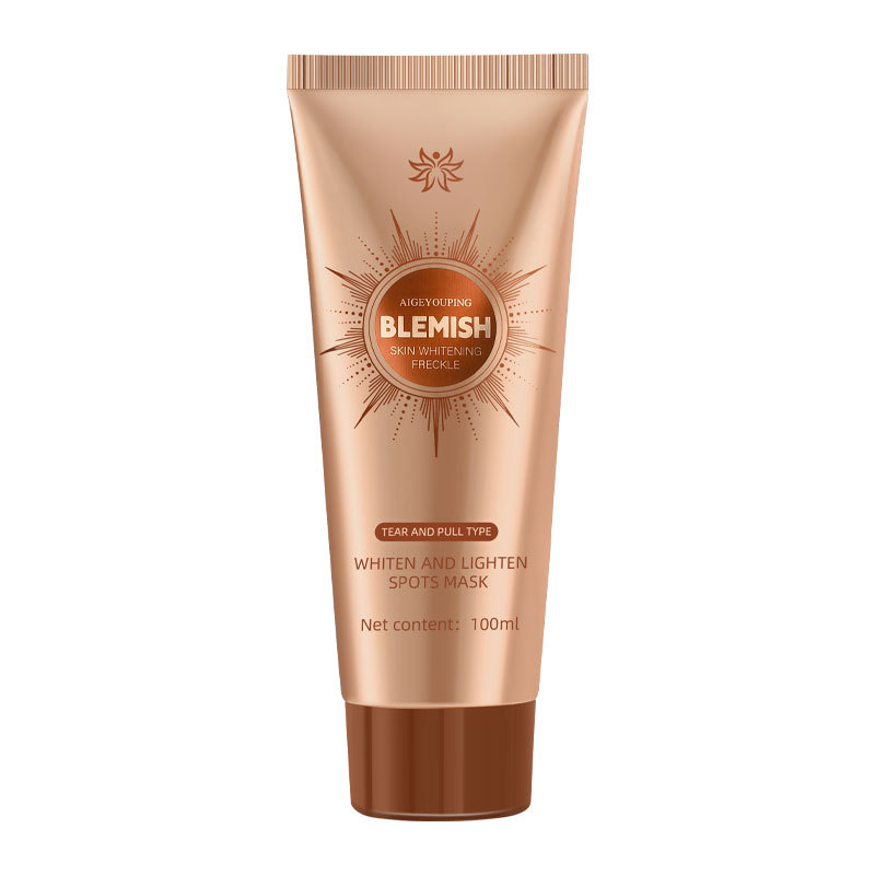 Masque pelable blanchissant pour peau sensible, nettoyage en profondeur sans irritation.