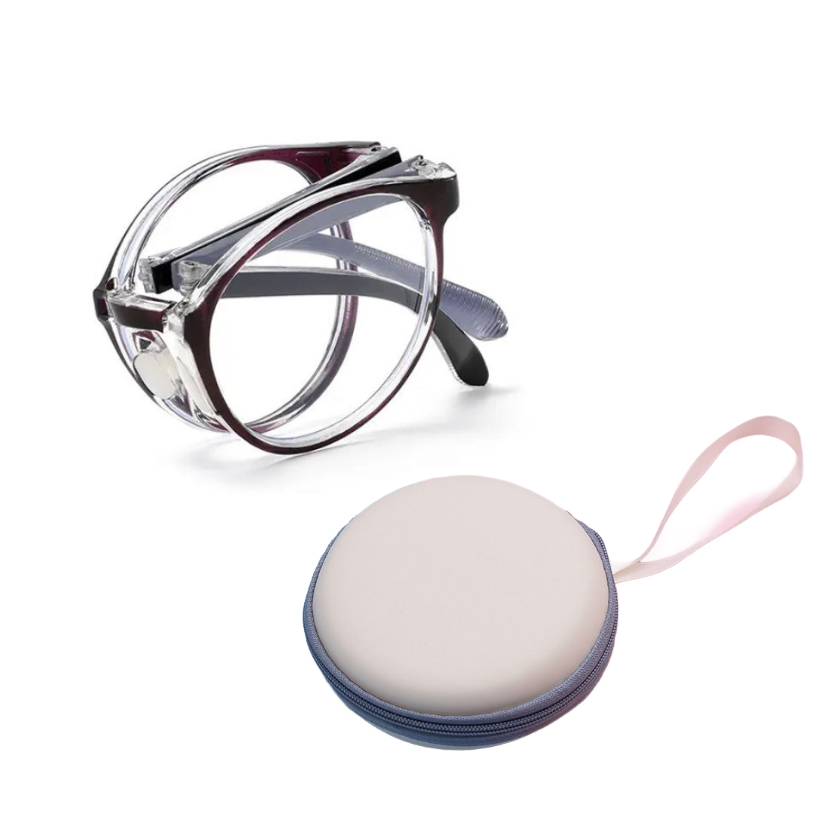 Lunettes de presbytie à zoom automatique bleu