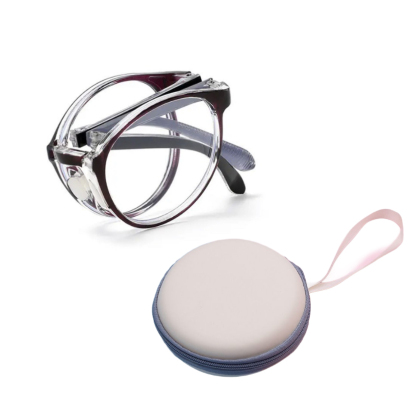 Lunettes de presbytie à zoom automatique bleu