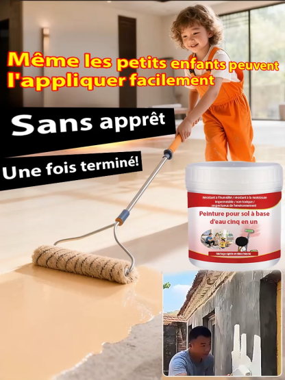 Peinture imperméabilisante 5 en 1 sans formaldéhyde à séchage rapide en 2 heures