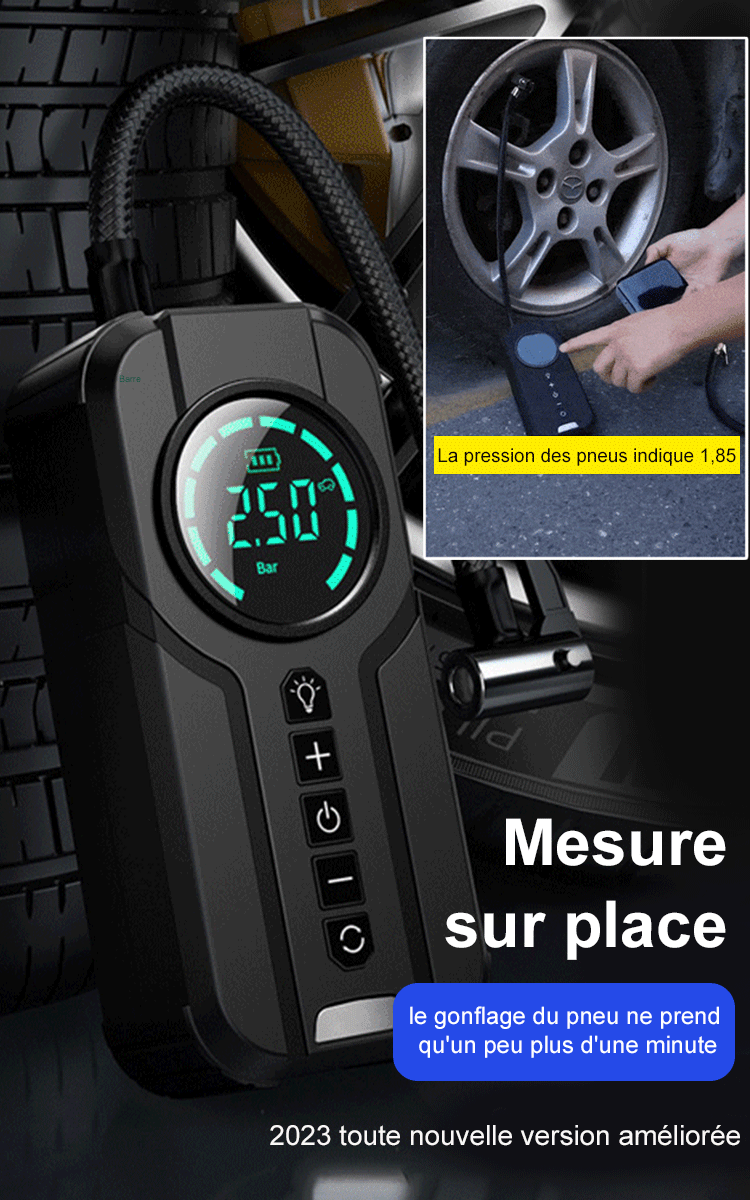 Pompe gonflable intelligente ultra-silencieuse