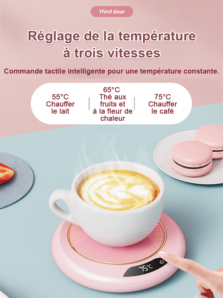 Tapis chauffant pour gobelets