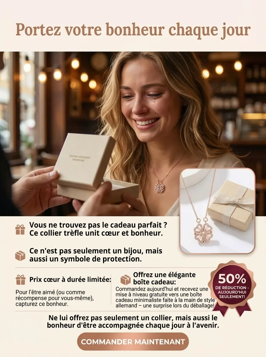 Collier « Trèfle à quatre feuilles »