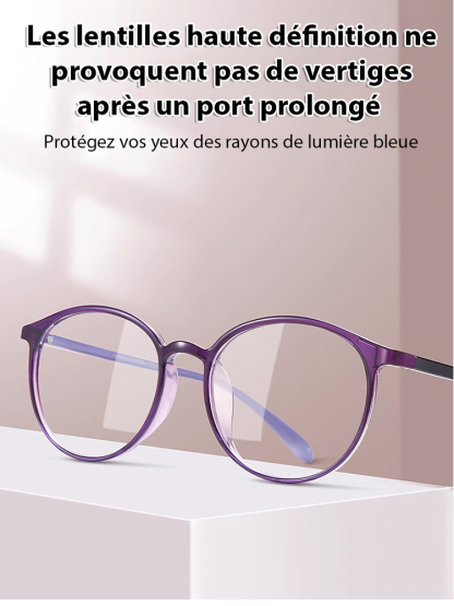 Lunettes de presbytie à zoom automatique bleu