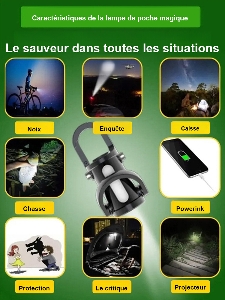 [éclat lumineux et lumineux] keychain torche