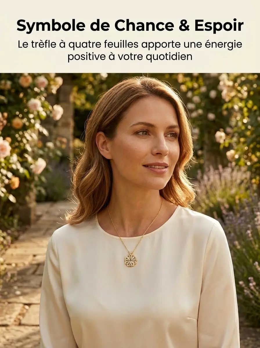 Collier « Trèfle à quatre feuilles »