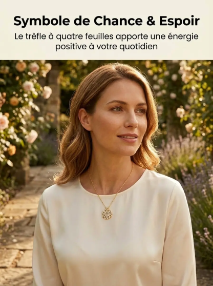 Collier « Trèfle à quatre feuilles »