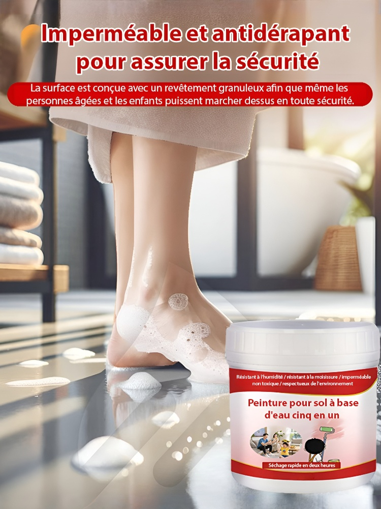 Peinture imperméabilisante 5 en 1 sans formaldéhyde à séchage rapide en 2 heures