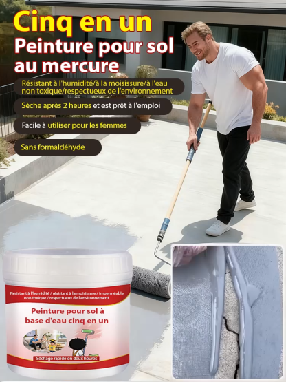 Peinture imperméabilisante 5 en 1 sans formaldéhyde à séchage rapide en 2 heures