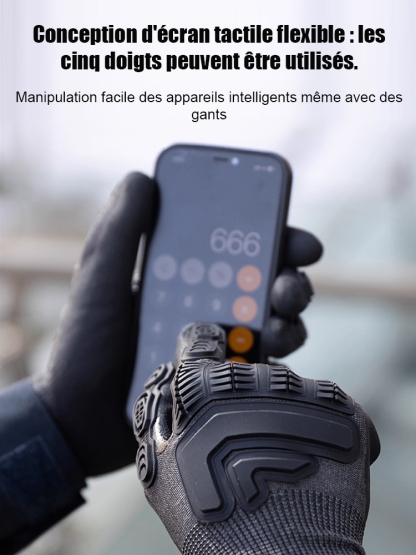 Gants tactiques anti-coupure Pro en armure mécanique Iron竞