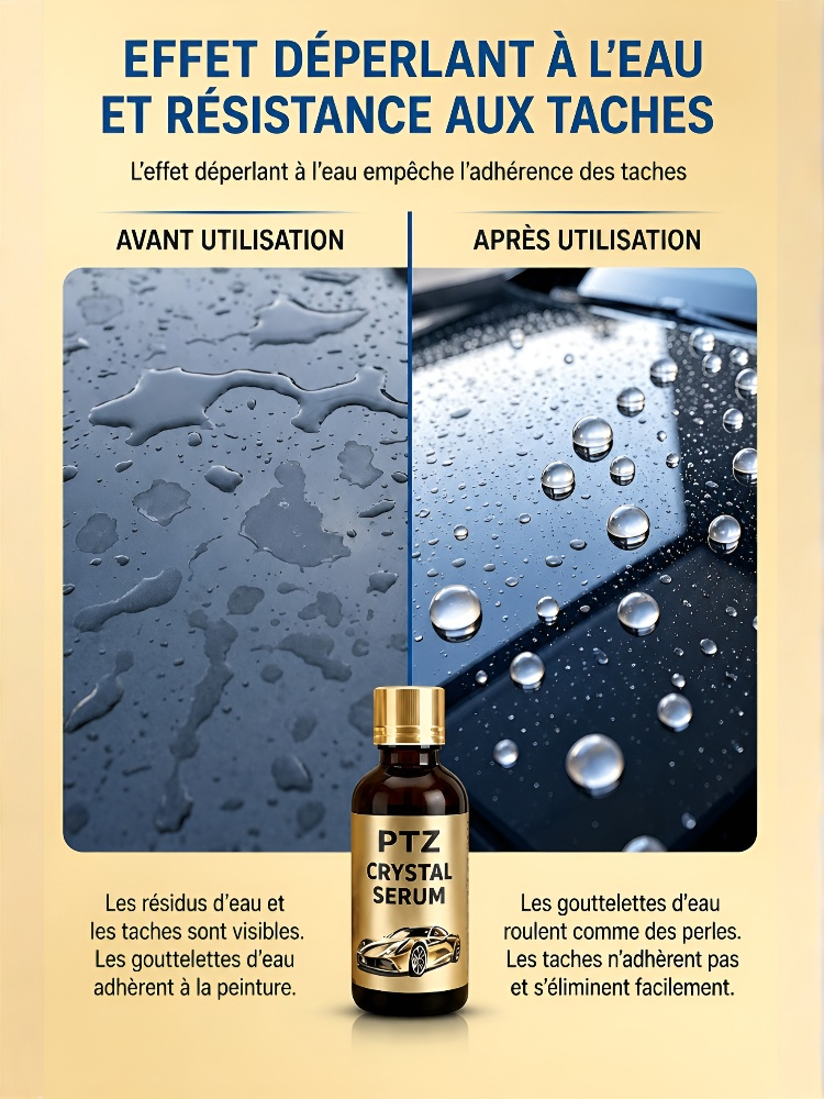 Liquide d'entretien et de brillance pour les rayures sur la carrosserie