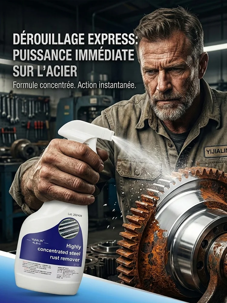 【Dérustage rapide】Agent de dérouillage puissant pour acier