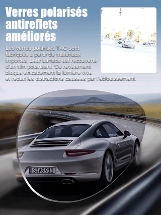 Lunettes de soleil polarisées haute définition pour pilote