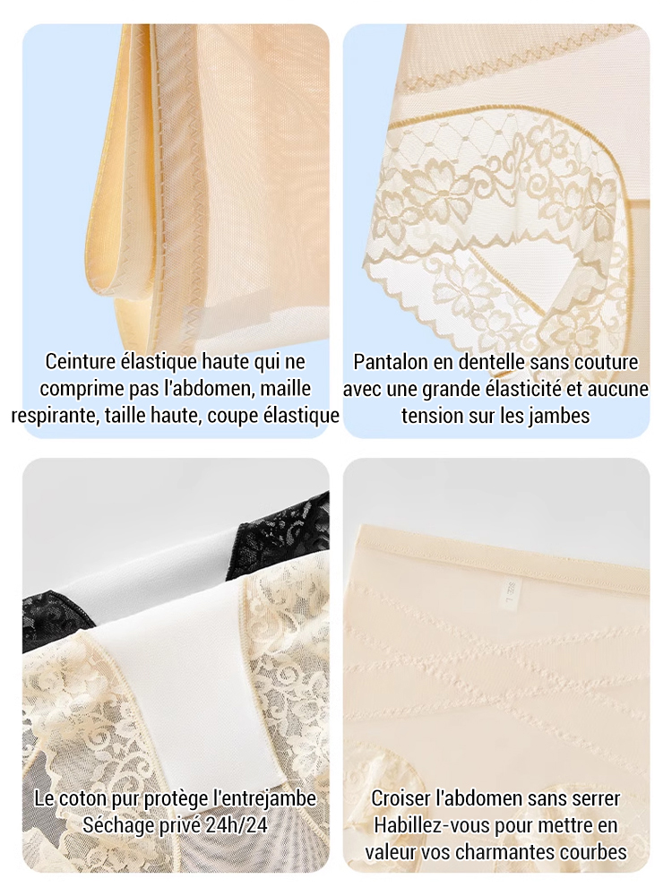 【Recommandée par les gynécologues】Culotte gainante antibactérienne 7A
