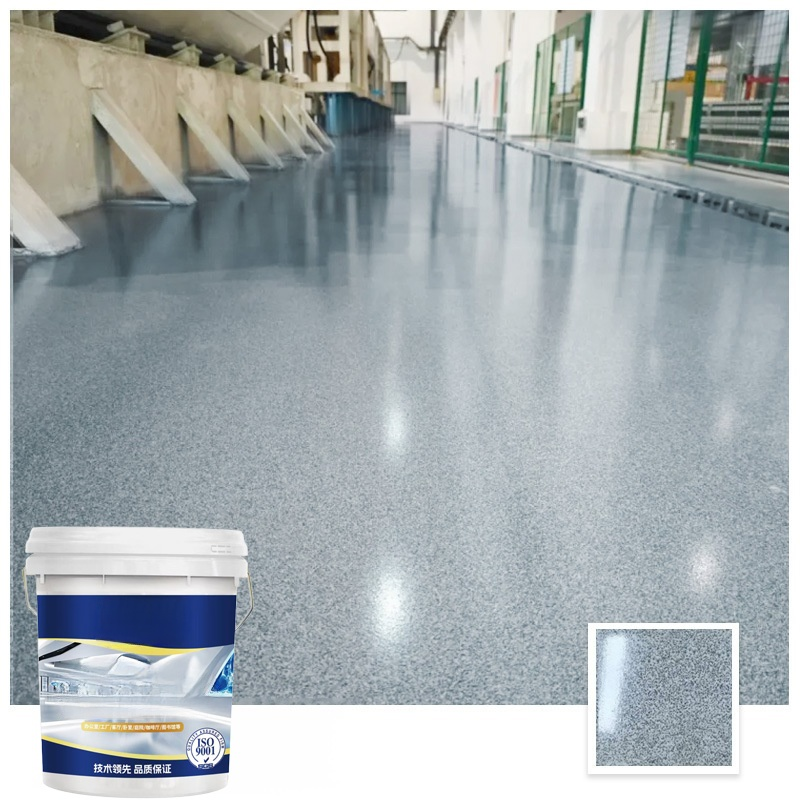 Peinture pour sol imitation marbre, couleur sable époxy