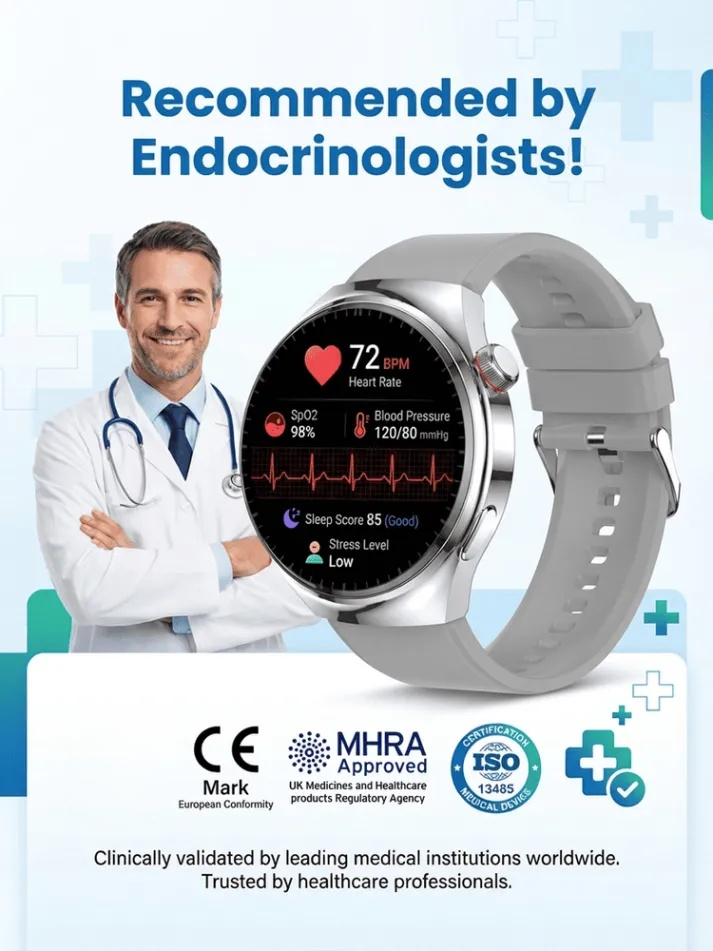 【Endorsed by Medical Doctors!】The Latest Smart Health Watch！The Premium Choice for Professionals!