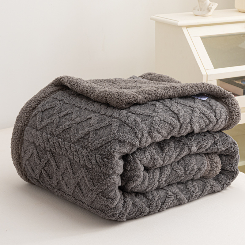 Beliebte Jacquard-Taft-Plüschdecke