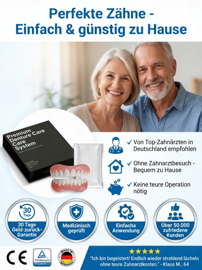 Deutschlands erstes Set zur sofortigen Zahn-Verschönerung!