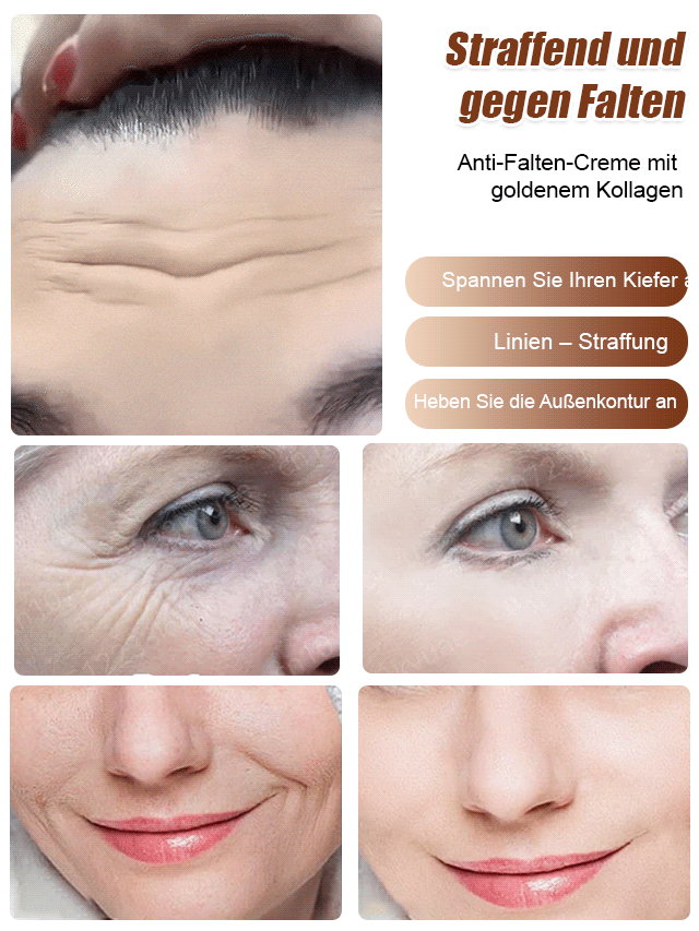 Goldene Kollagen-Anti-Falten-Creme