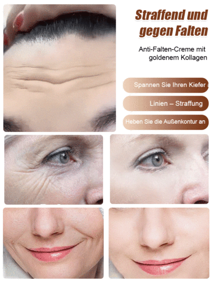 Goldene Kollagen-Anti-Falten-Creme