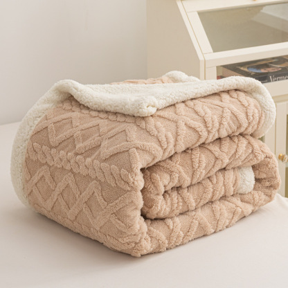 Beliebte Jacquard-Taft-Plüschdecke