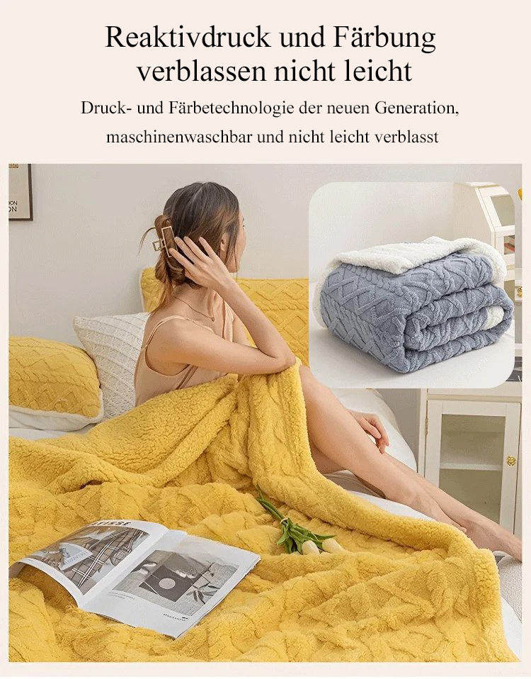 Beliebte Jacquard-Taft-Plüschdecke