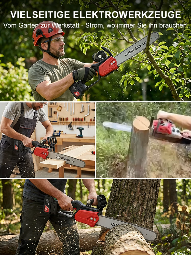 Hochleistungs-Holzkettensäge der verbesserten Version