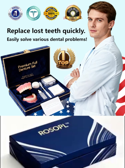 Complete denture kit recommended by dentists. Only 100 sets left.