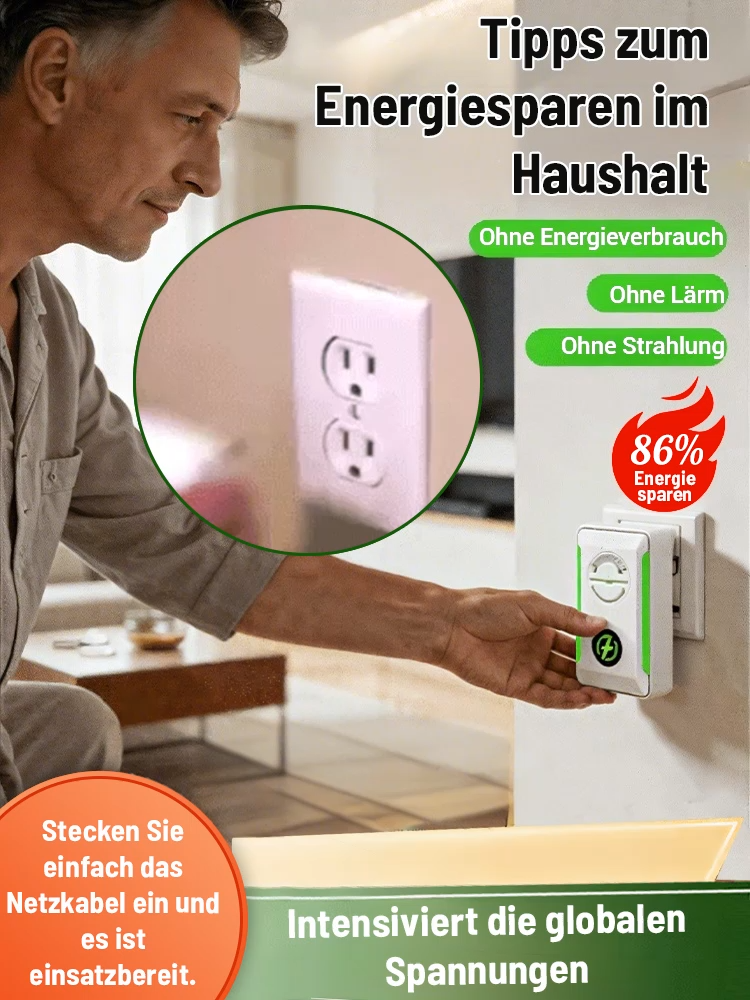 【Sparen Sie 86 % Stromkosten】Hocheffizienter energiesparender Stromsparmeister