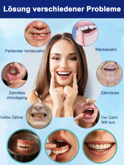 【Zahnarztfrei】Aufhellende realistische Zahnspange
