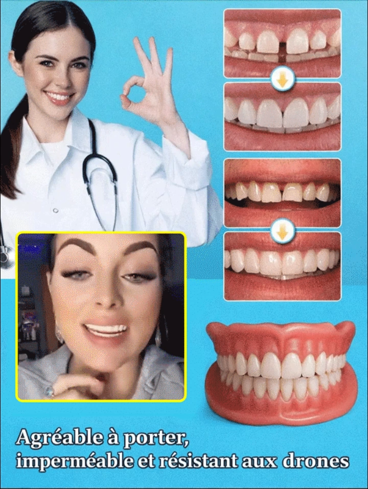 Kit de décoration pour prothèses dentaires à ajustement confortable