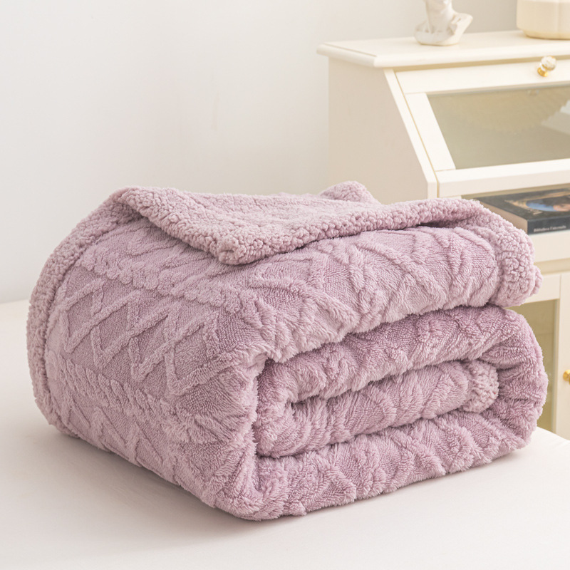 Beliebte Jacquard-Taft-Plüschdecke