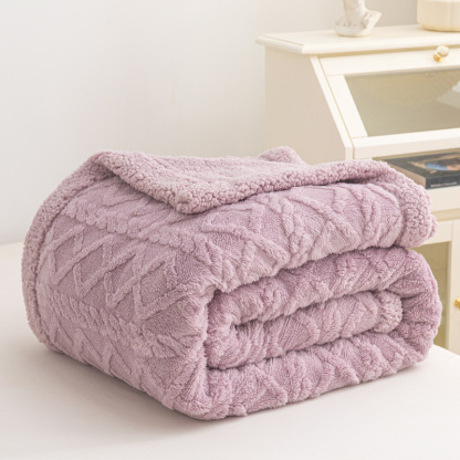 Beliebte Jacquard-Taft-Plüschdecke
