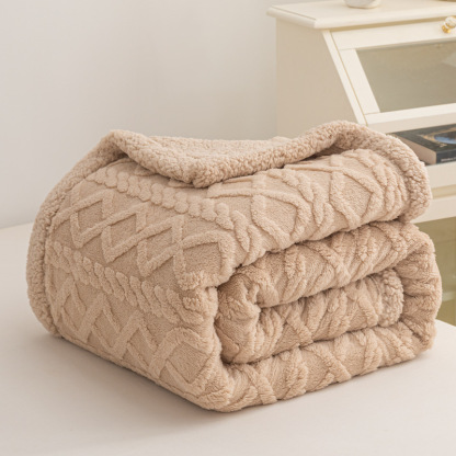 Beliebte Jacquard-Taft-Plüschdecke
