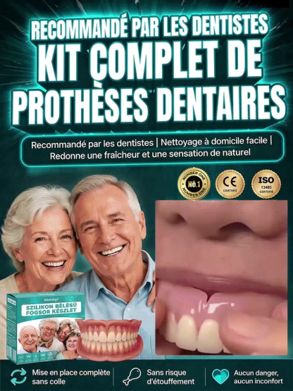 Nouvel ensemble complet de gouttières dentaires supérieur et inférieur SL-DIYcos