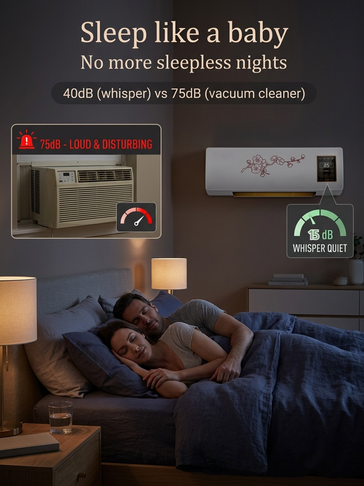 Hot and cold wall-mounted home air conditioner