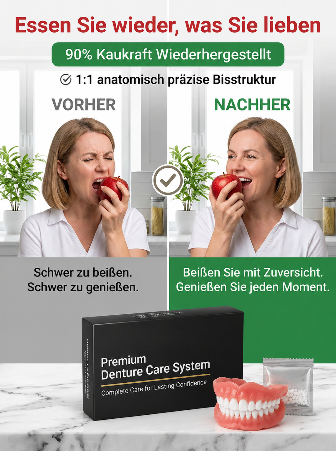 Deutschlands erstes Set zur sofortigen Zahn-Verschönerung!