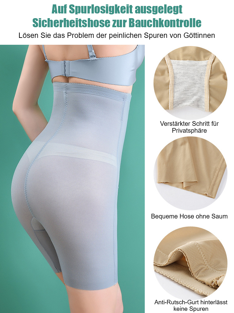 Schwarze Bandage zur Bauchkontrolle, Gesäßstraffung und Körperformung