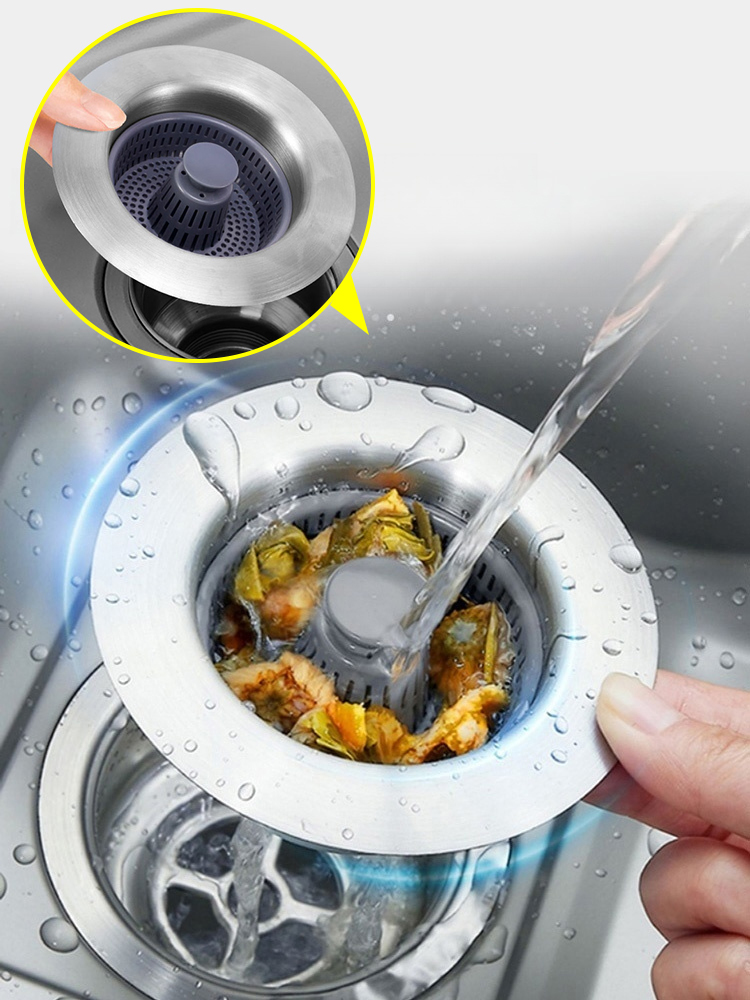 Sieb für Küchenspüle gegen Verstopfung