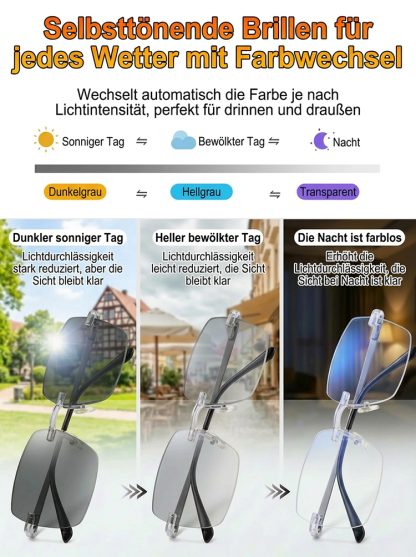 Selbsttönende Blaulichtfilter-Lesebrille