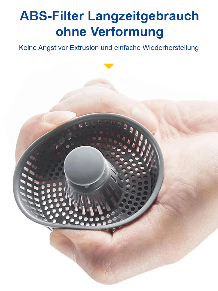 Sieb für Küchenspüle gegen Verstopfung