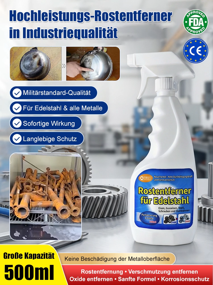 Rostfrei in 3 Sekunden, 50 Jahre Schutz. Das 2-in-1 Rostschutz- und Versiegelungsspray.