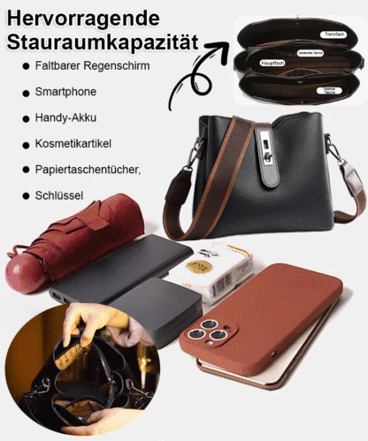 Retro große Kapazität Eimer Umhängetasche