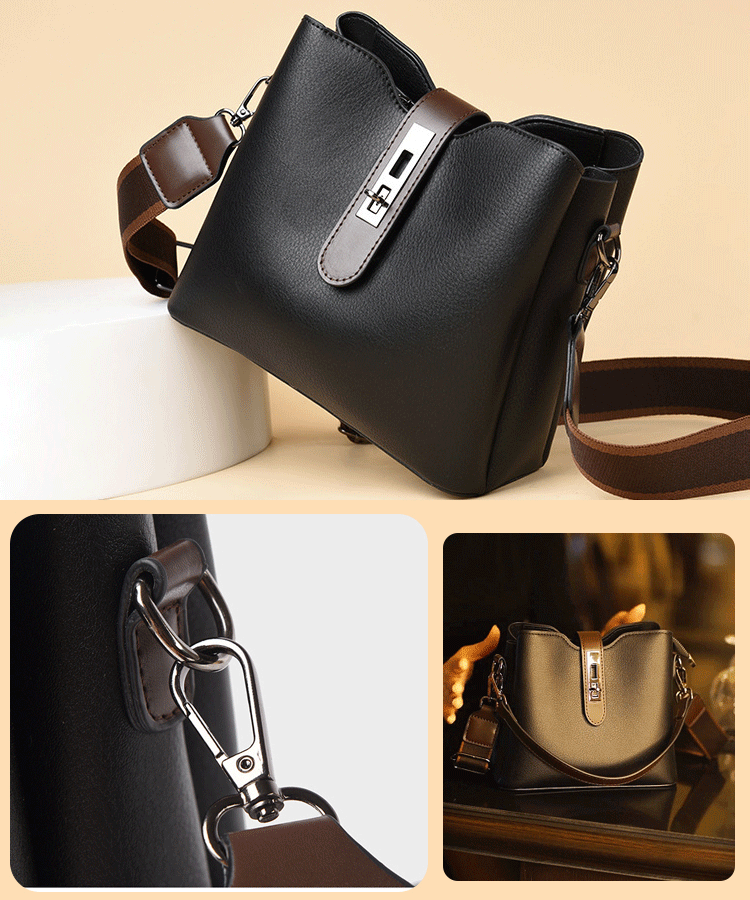 Retro große Kapazität Eimer Umhängetasche