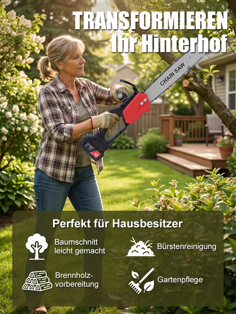 Hochleistungs-Holzkettensäge der verbesserten Version