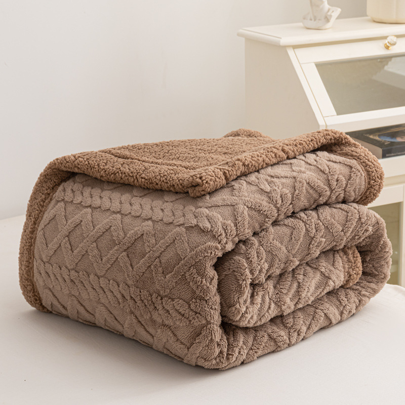 Beliebte Jacquard-Taft-Plüschdecke
